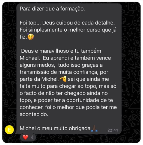 Feedback de aluna
